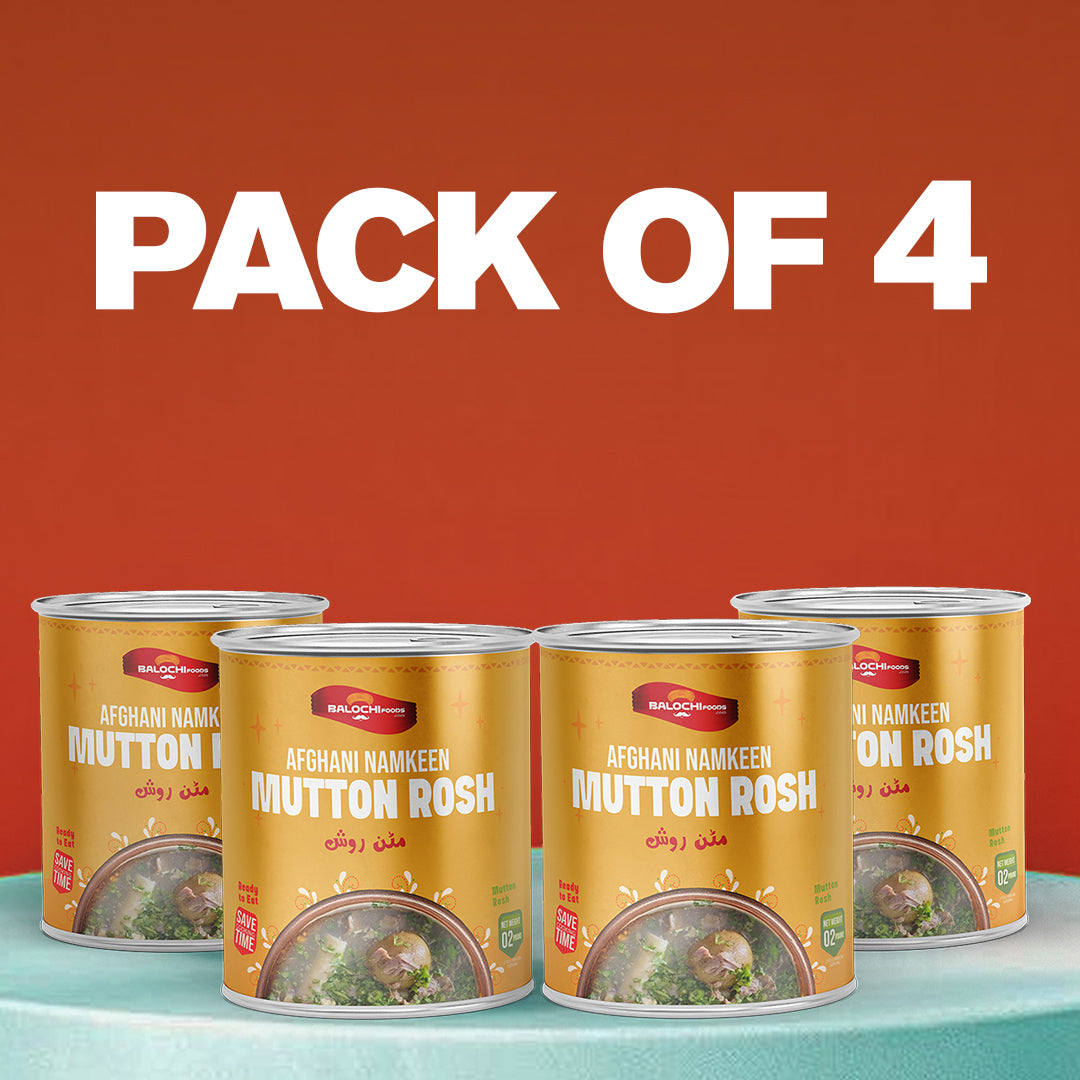 Afghani Namkeen Rosh Mutton – Family Pack of 4