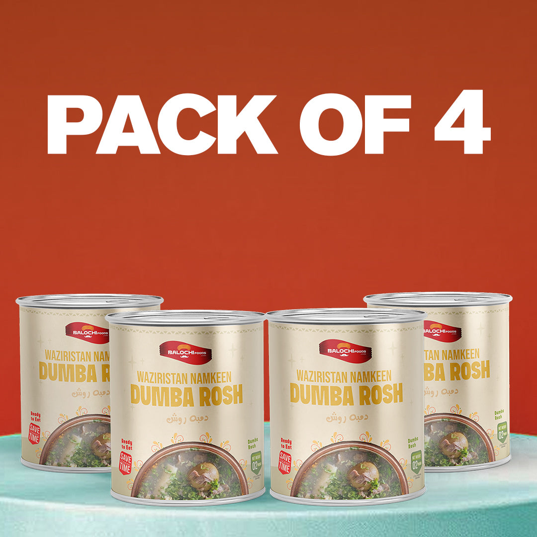 Waziristani Namkeen Rosh Dumba – Family Pack of 4