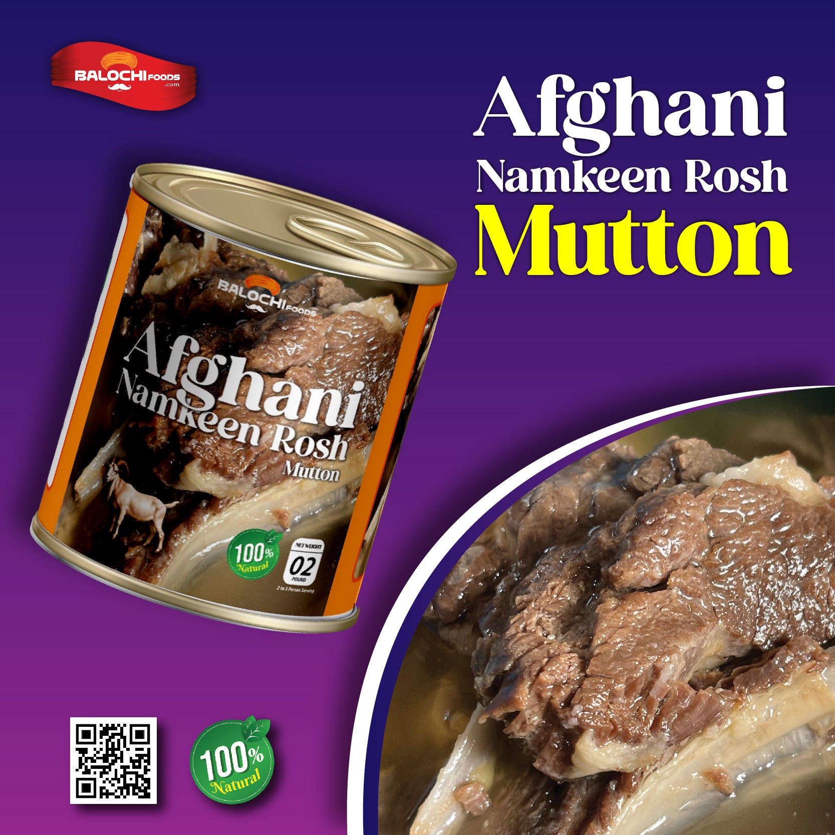 Afghani Namkeen Rosh Mutton